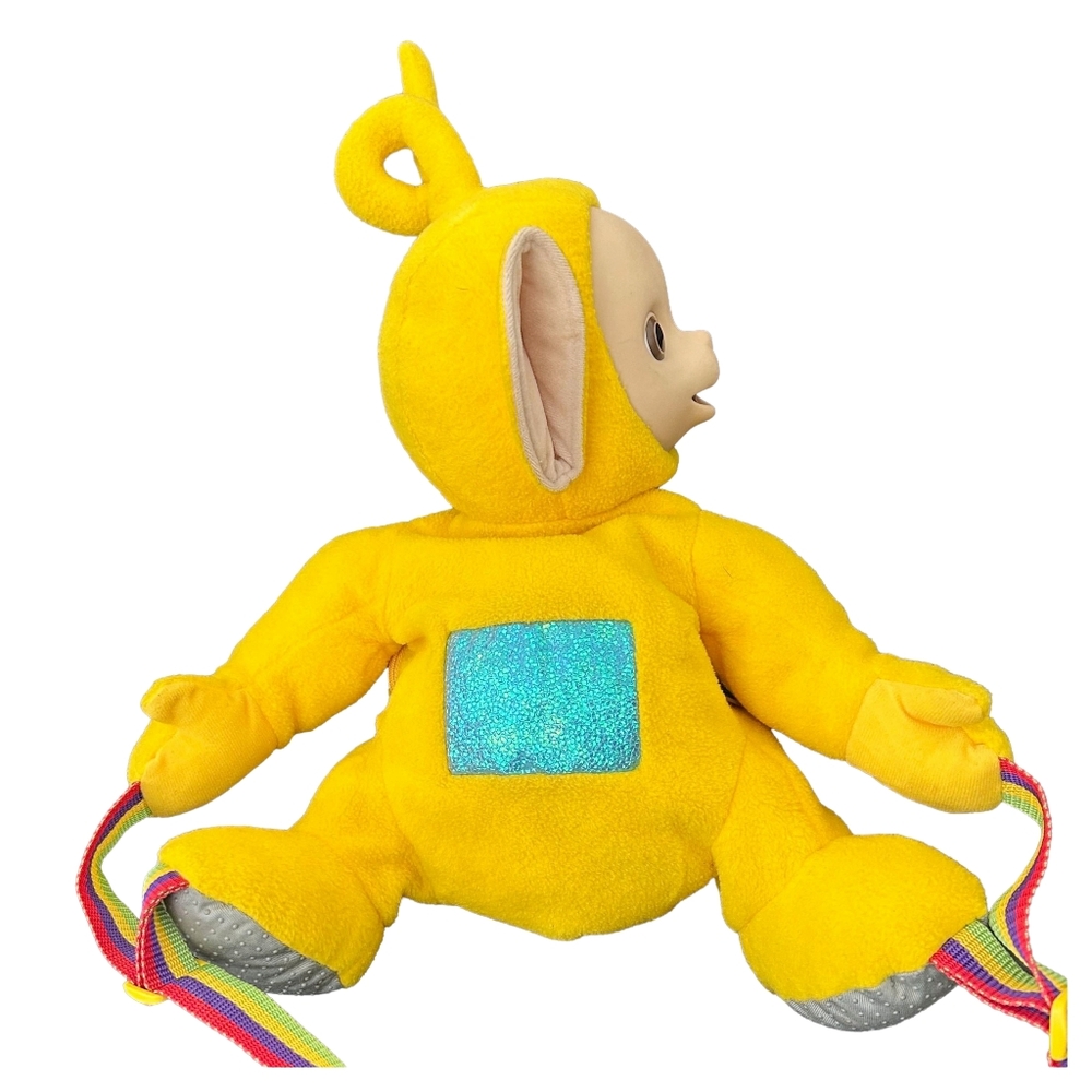 Vintage 1996 Teletubbies Laa Laa Plush Y2K Backpack - Picture 2 of 16